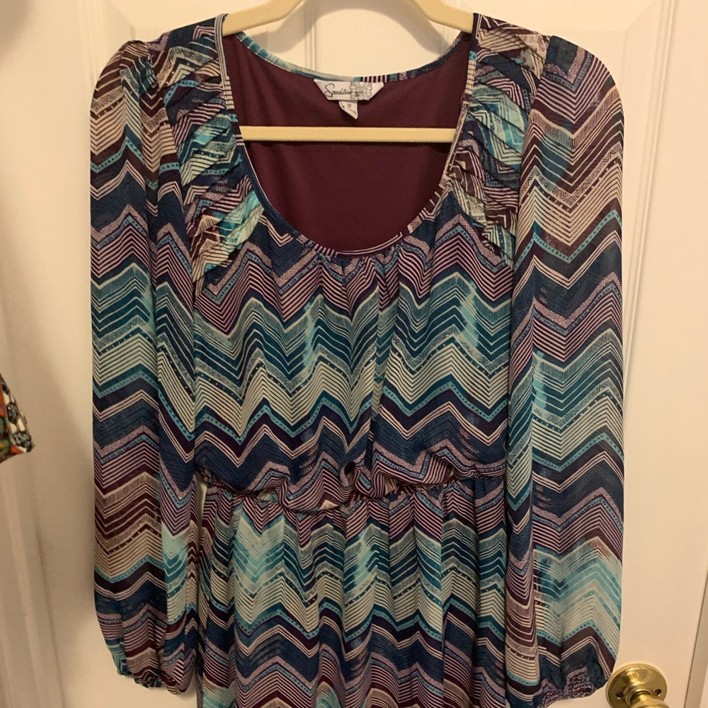 Speechless sz small multi colored dress